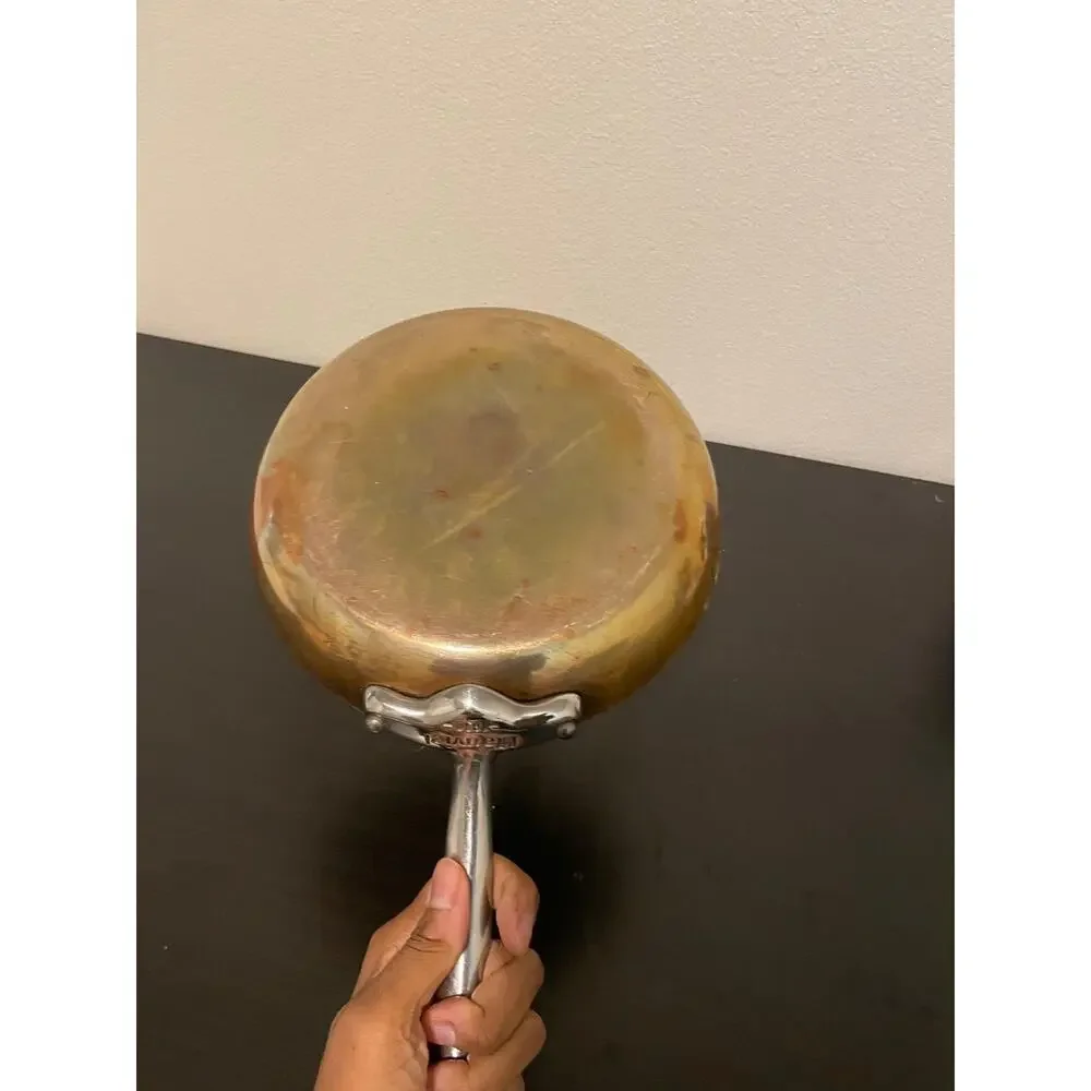 Mauviel Copper Frying Pan Stainless Steel Interior 8